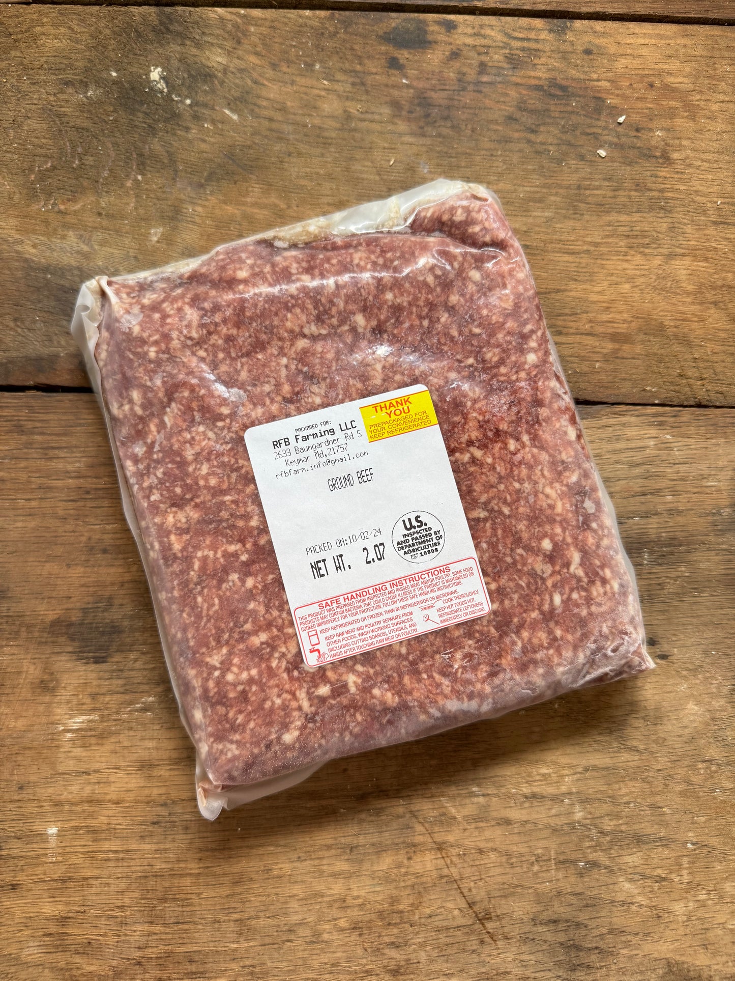 Ground beef- 2lb packs