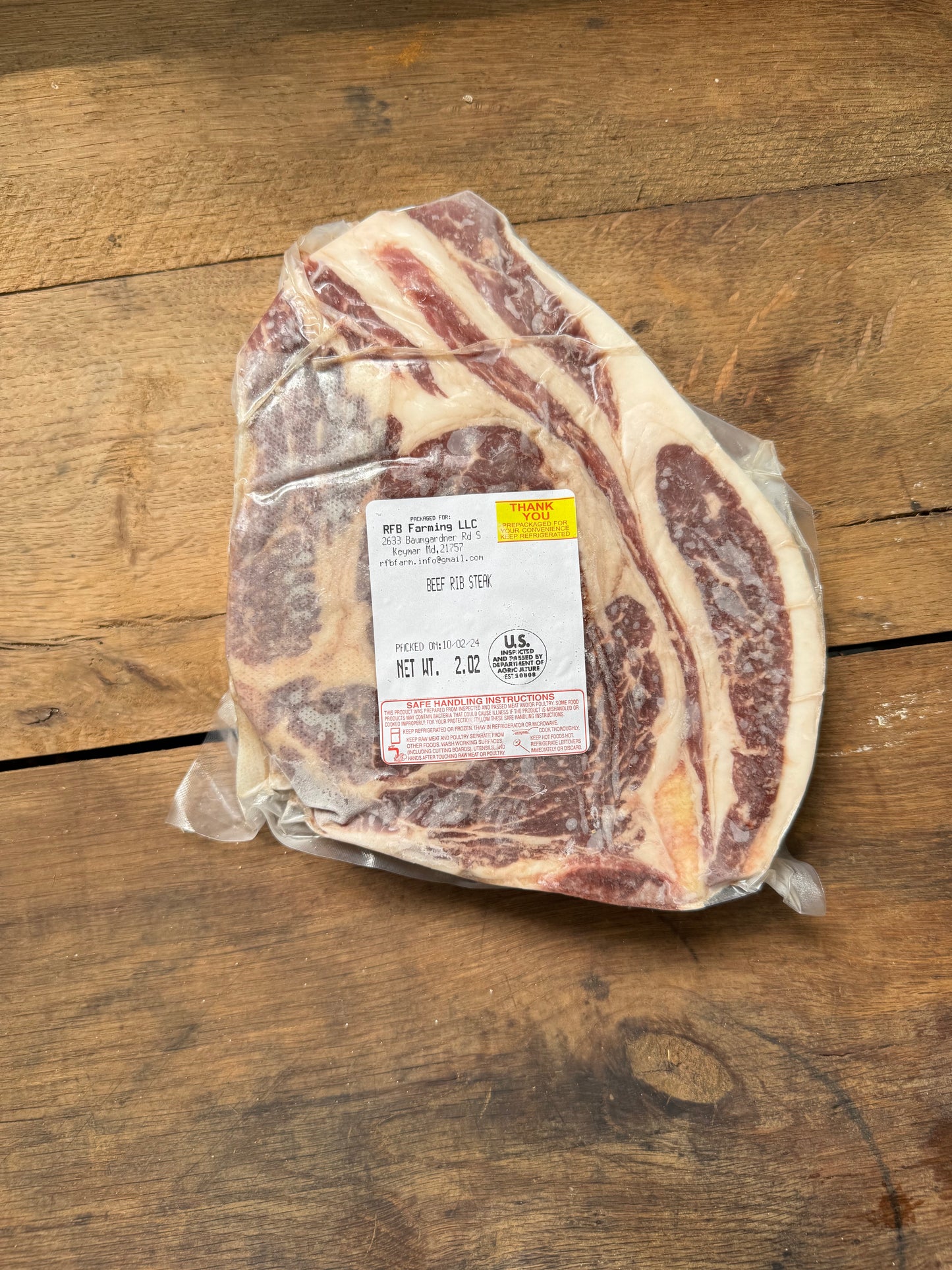 Rib Steak (Bone-in Ribeye)